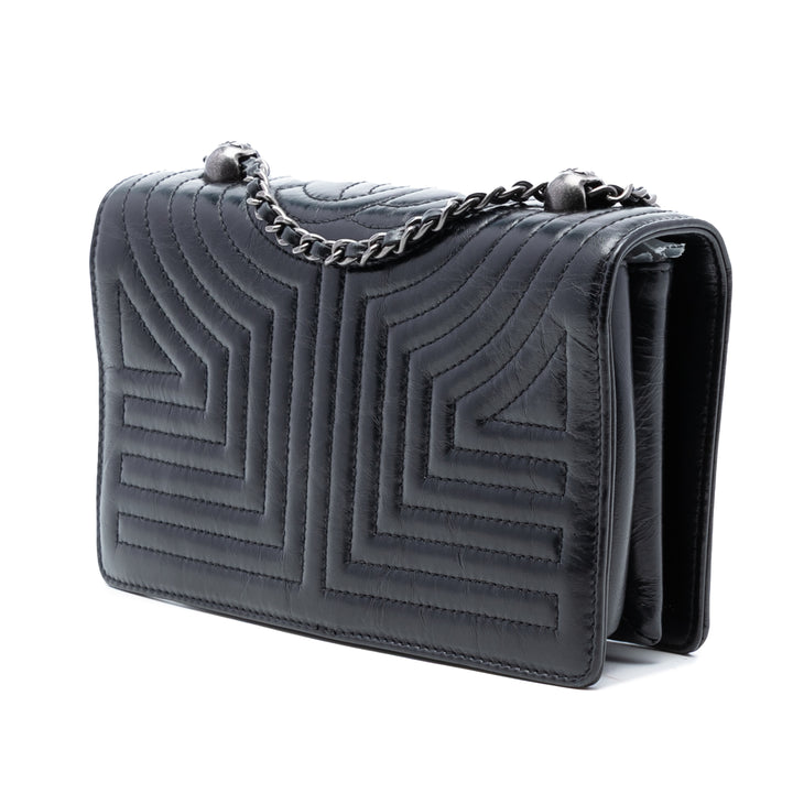 Chanel Small Matelassé Cuir de veau Korean Garden à rabat