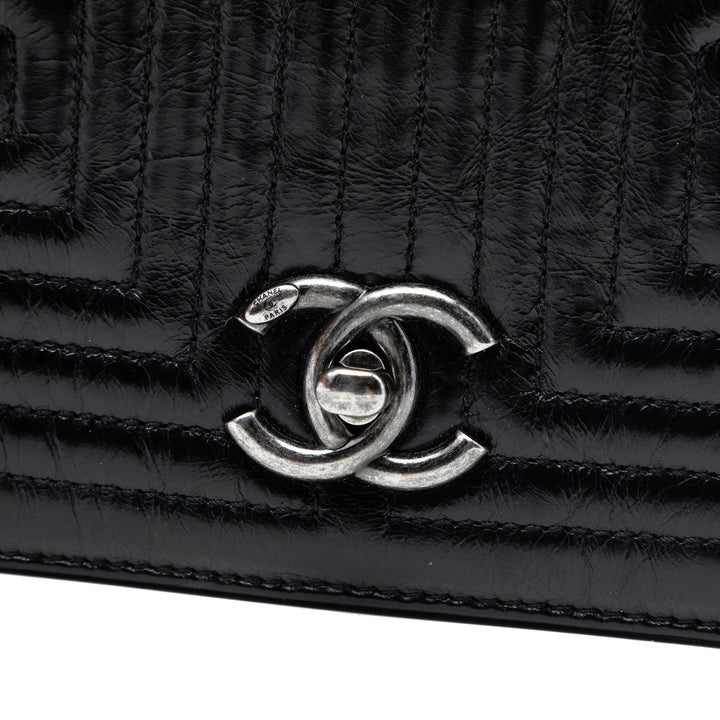 Chanel Small Matelassé Cuir de veau Korean Garden à rabat