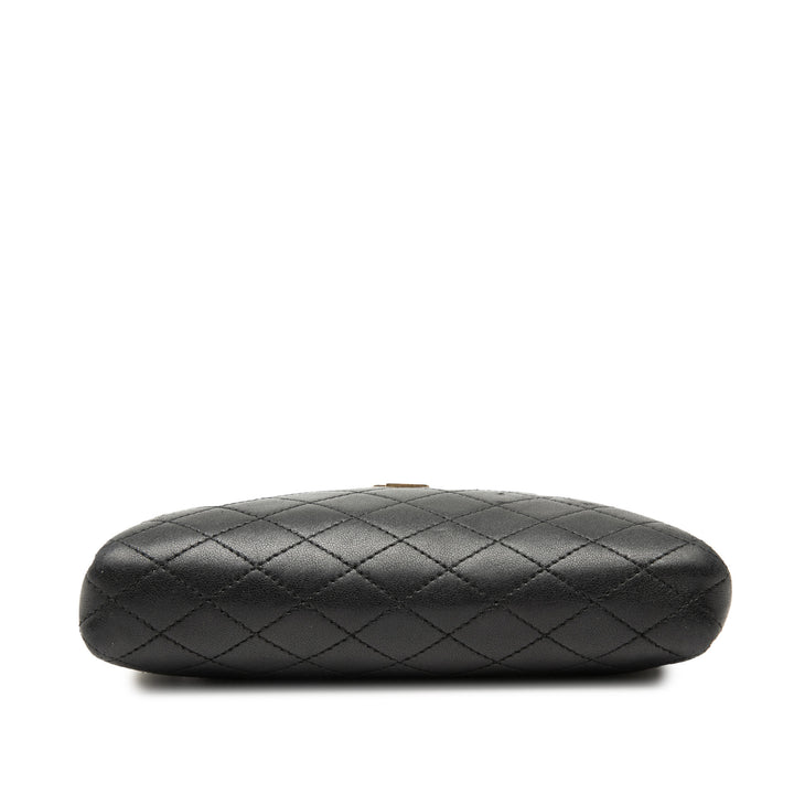 Saint Laurent Mini Matelassé Cuir d’agneau Gaby Zippered Pochette