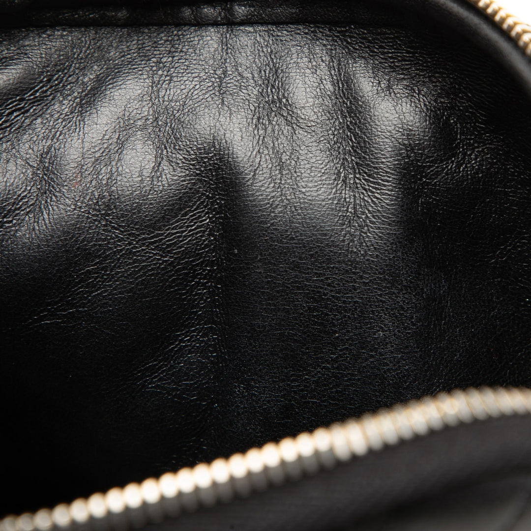 Saint Laurent Mini Matelassé Cuir d’agneau Gaby Zippered Pochette