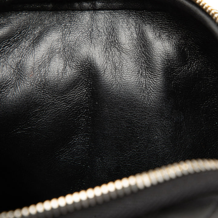 Saint Laurent Mini Matelassé Cuir d’agneau Gaby Zippered Pochette