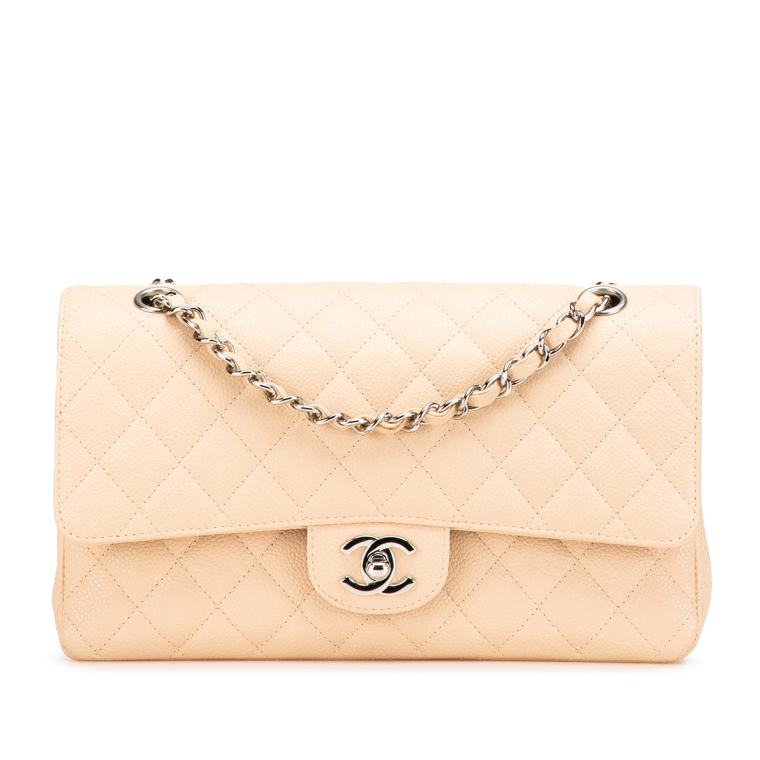 Medium Classic Caviar Double Flap Brown - Gaby Paris