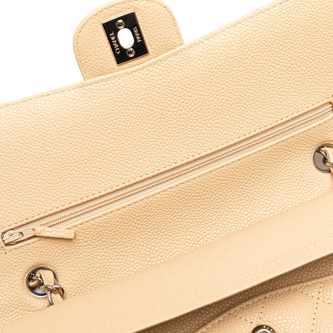 Medium Classic Caviar Double Flap Brown - Gaby Paris
