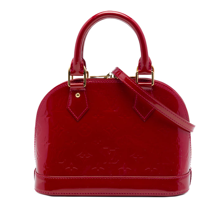 Alma BB Cuir verni Monogram Rouge