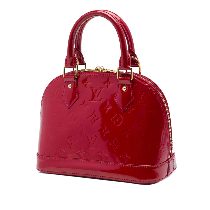 Alma BB Cuir verni Monogram Rouge