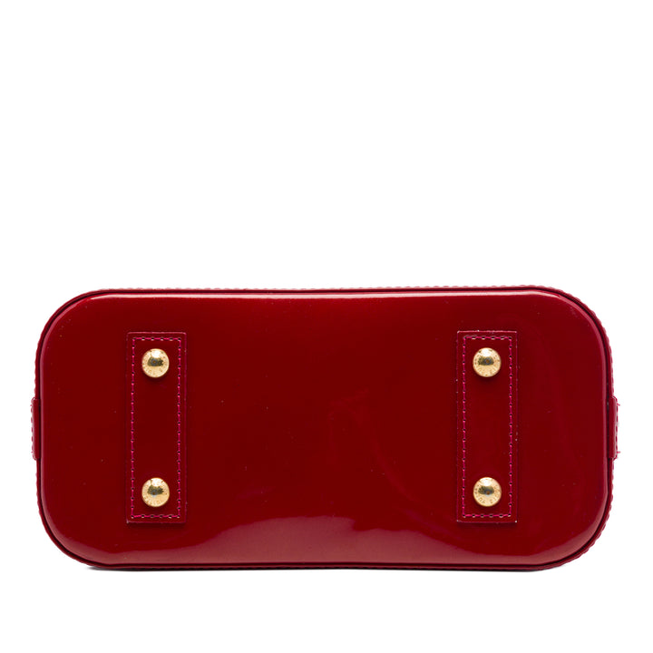 Alma BB Cuir verni Monogram Rouge