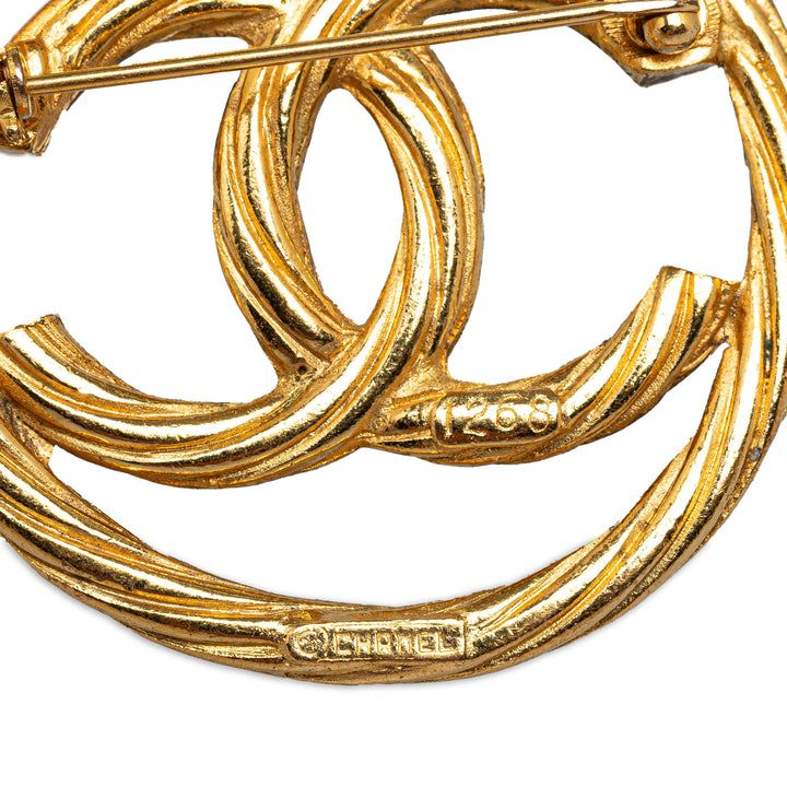 Chanel CC Brooch Gold - GABY PARIS