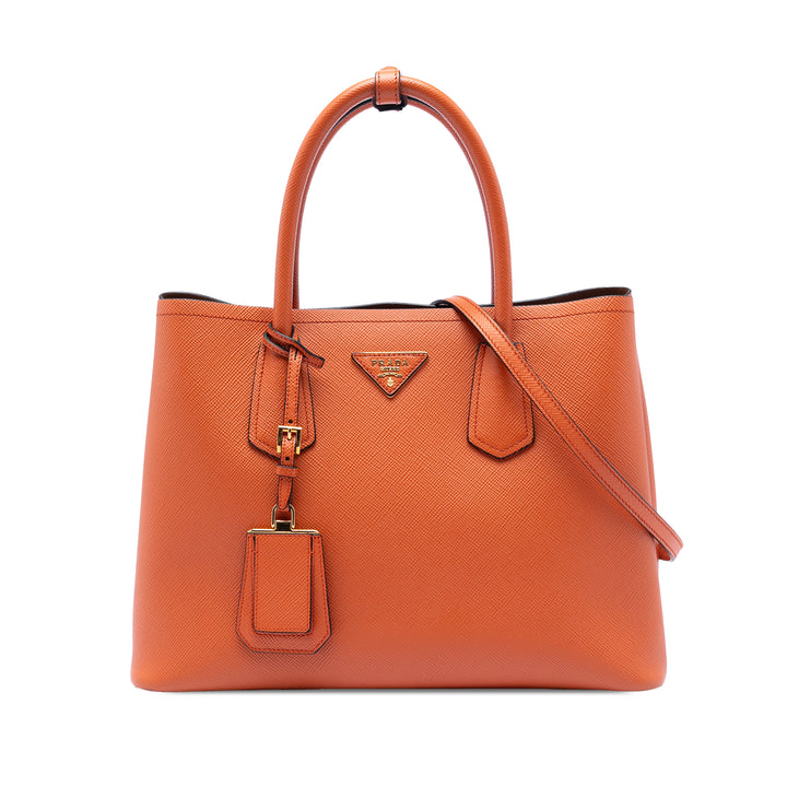 Prada Medium Saffiano Cuir Double Handle Sac