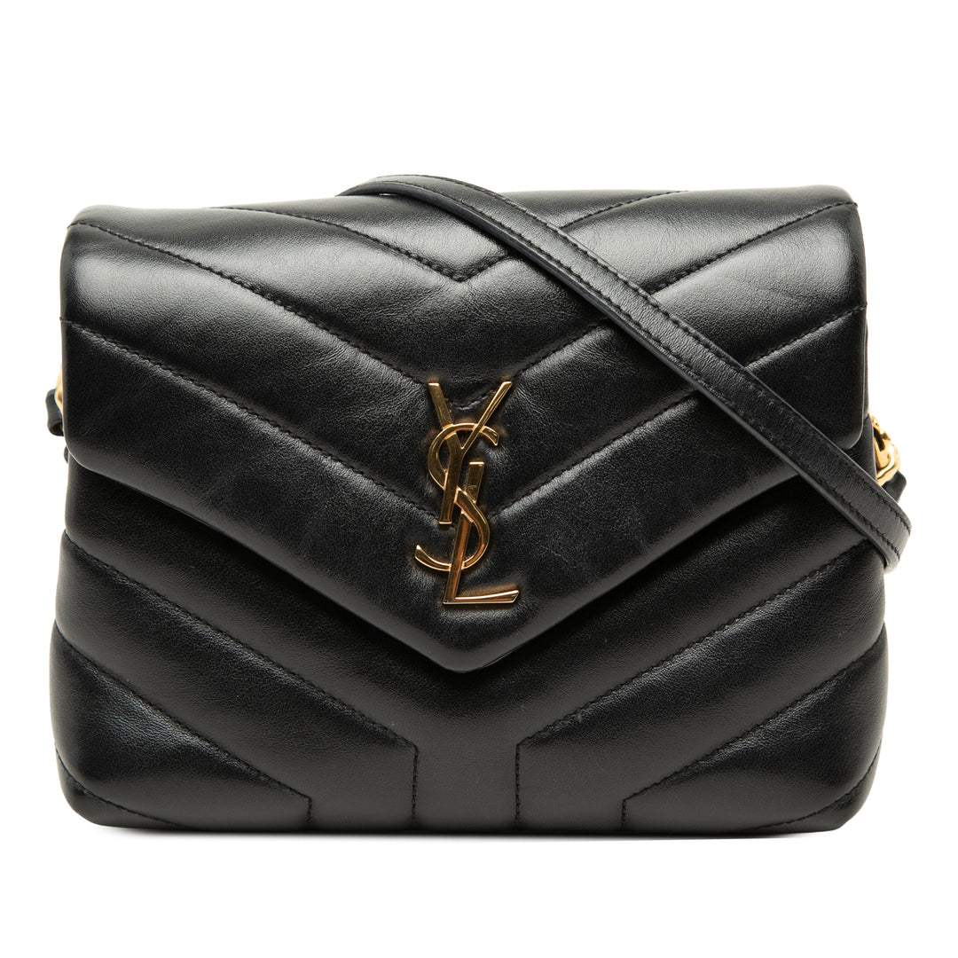 Matelasse LouLou Sac Toy Cuir de veau Noir