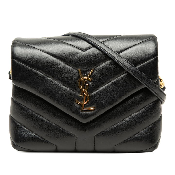 Matelasse LouLou Sac Toy Cuir de veau Noir