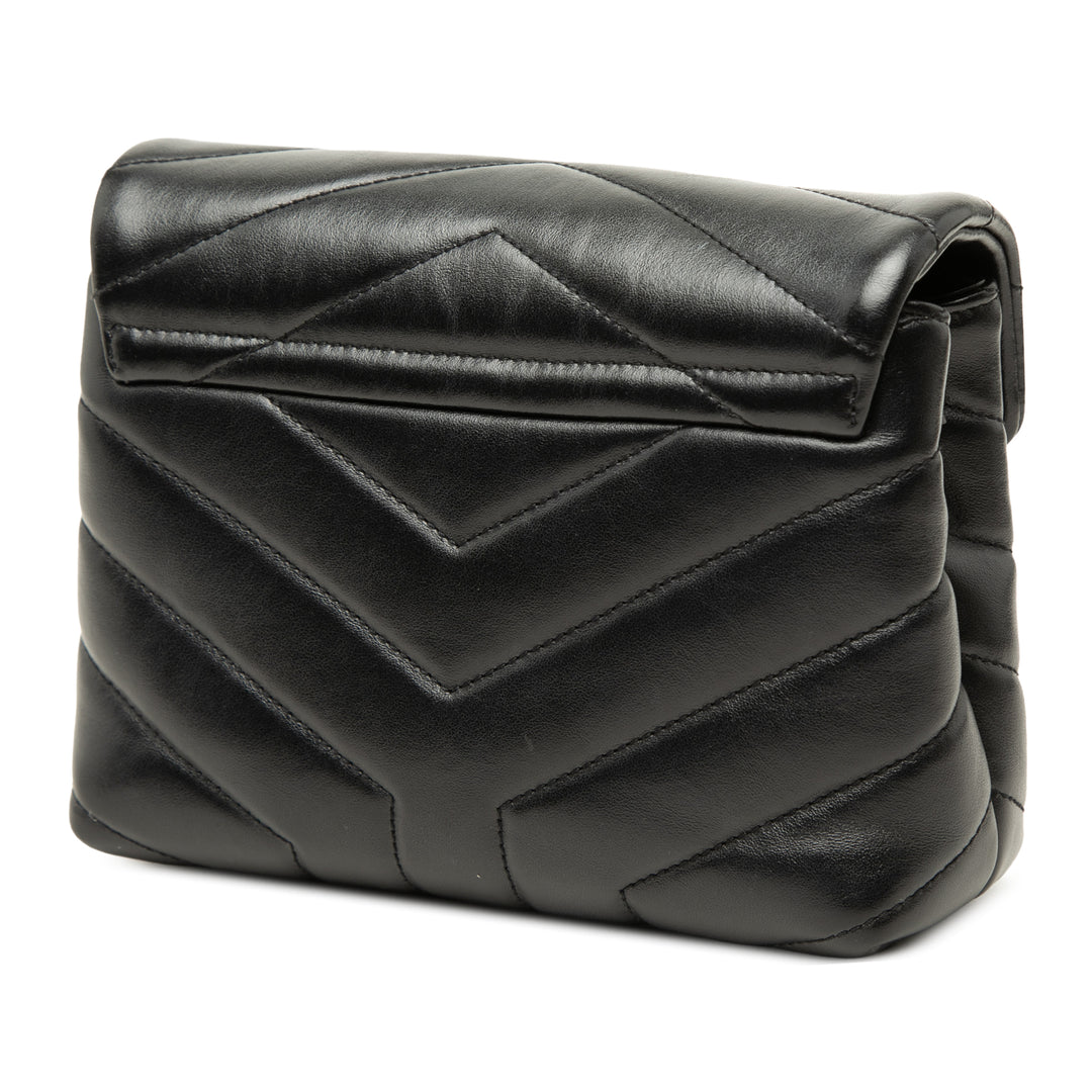 Matelasse LouLou Sac Toy Cuir de veau Noir