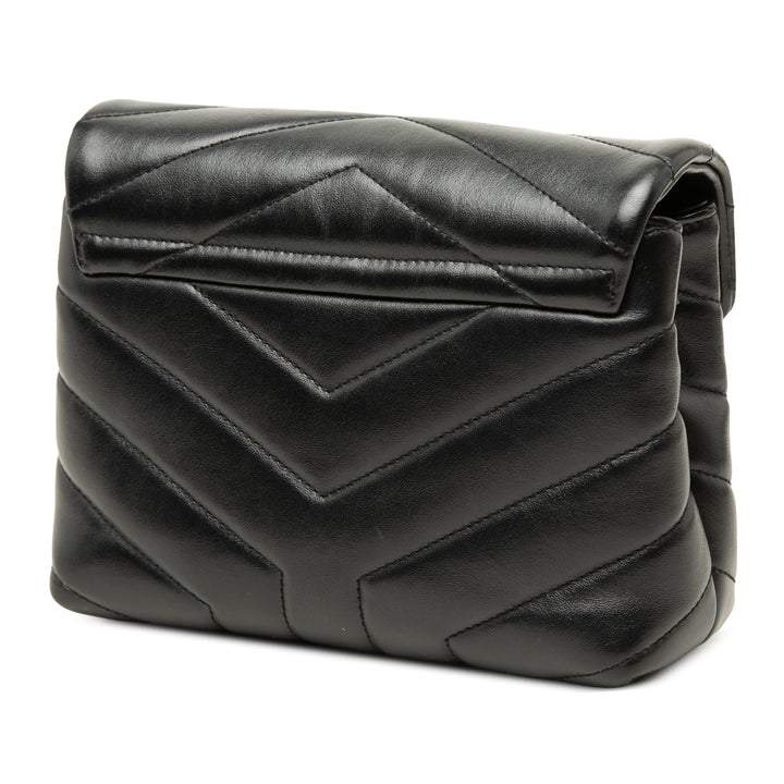 Matelasse LouLou Sac Toy Cuir de veau Noir