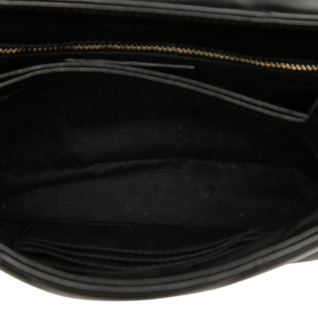 Matelasse LouLou Sac Toy Cuir de veau Noir