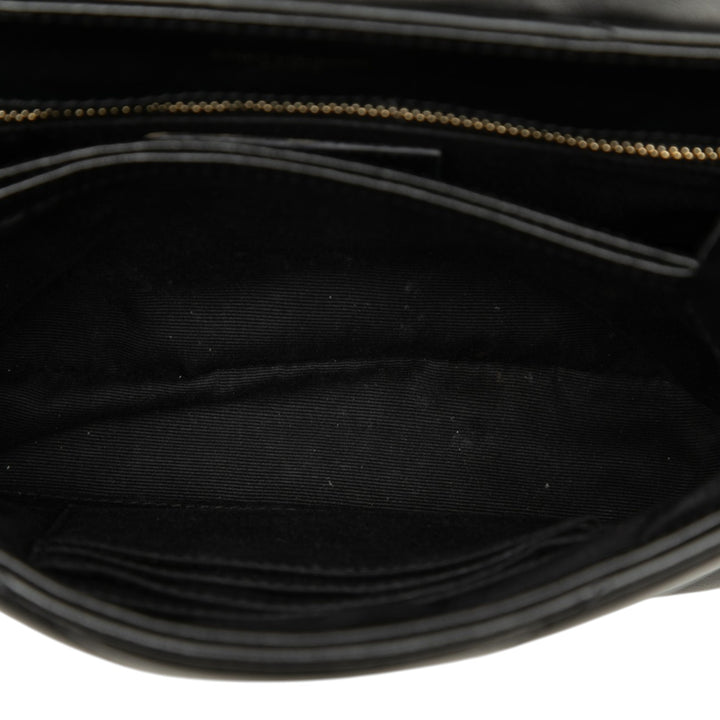 Matelasse LouLou Sac Toy Cuir de veau Noir