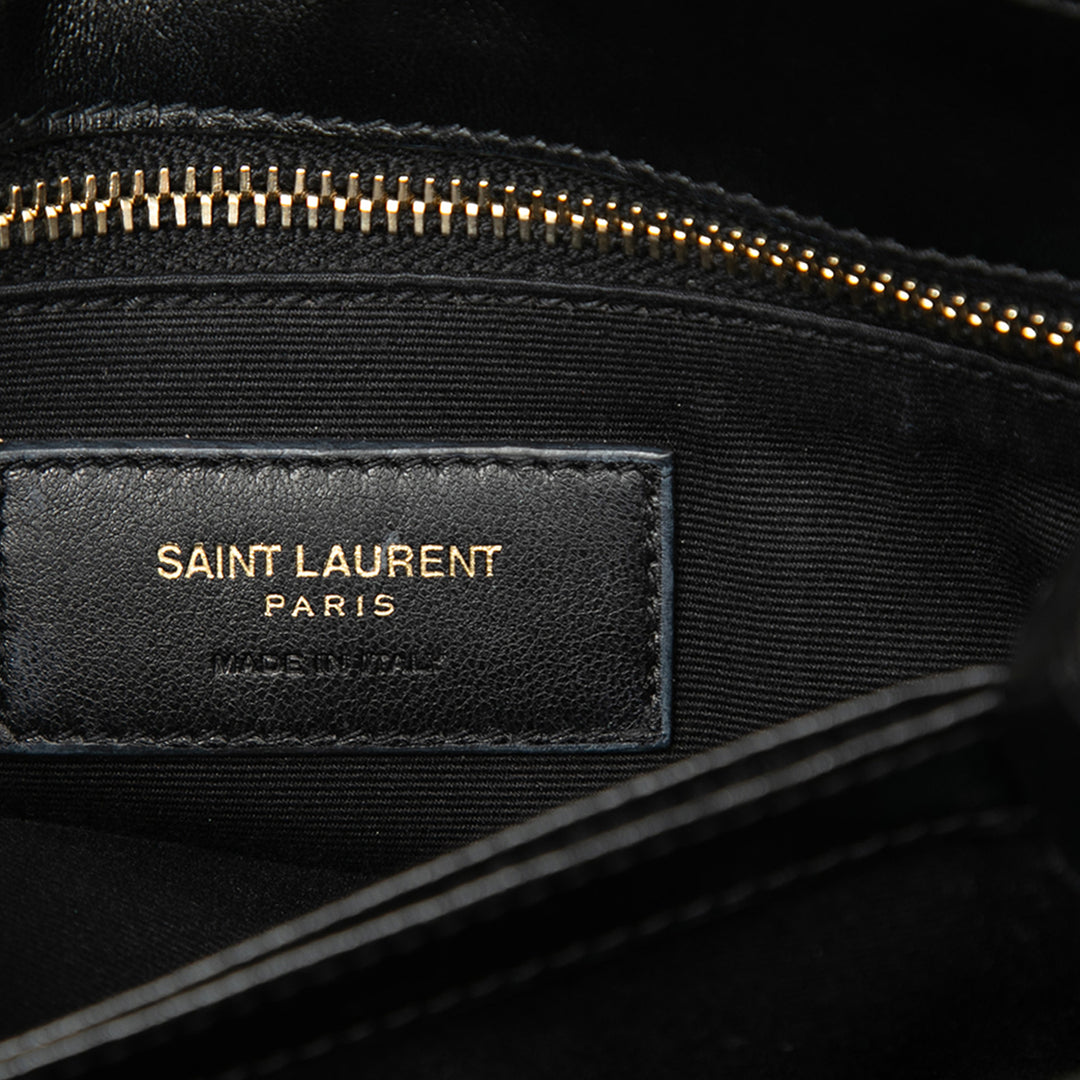 Matelasse LouLou Sac Toy Cuir de veau Noir