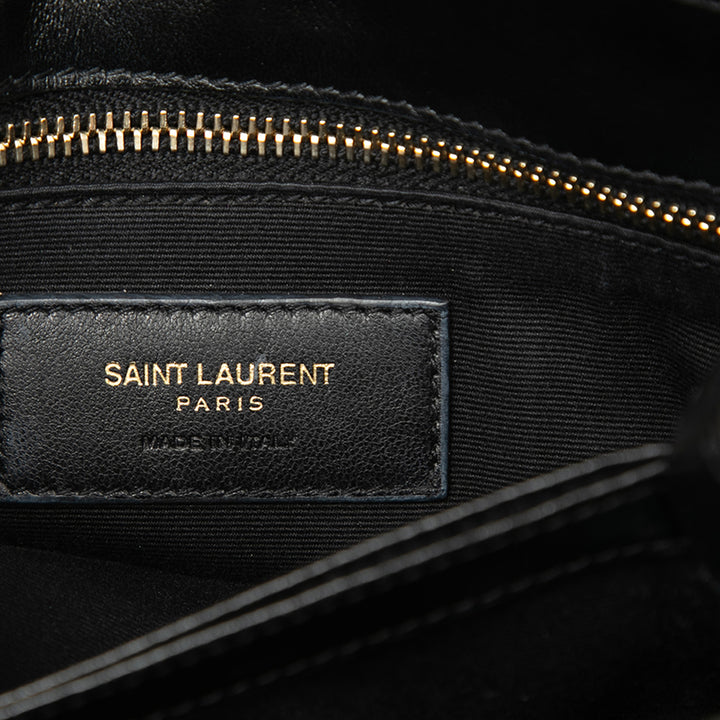 Matelasse LouLou Sac Toy Cuir de veau Noir