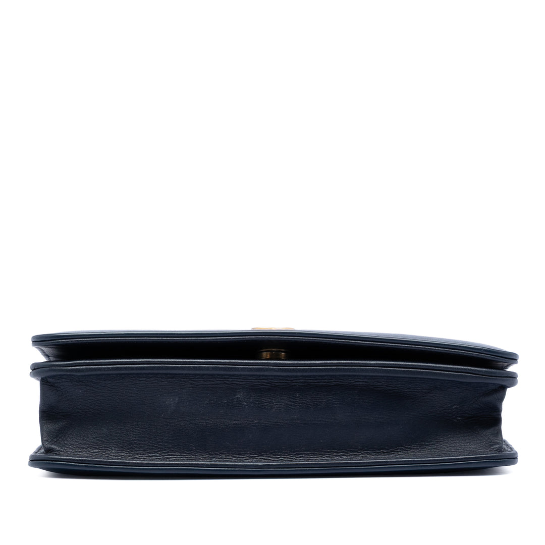 Chanel Printed Jean et Cuir de veau Gabrielle Wallet on Chain