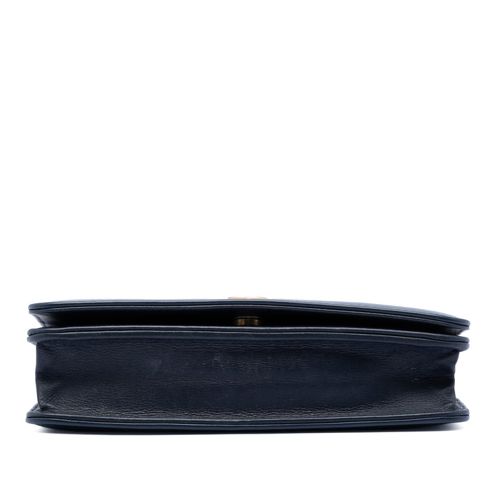 Chanel Printed Jean et Cuir de veau Gabrielle Wallet on Chain