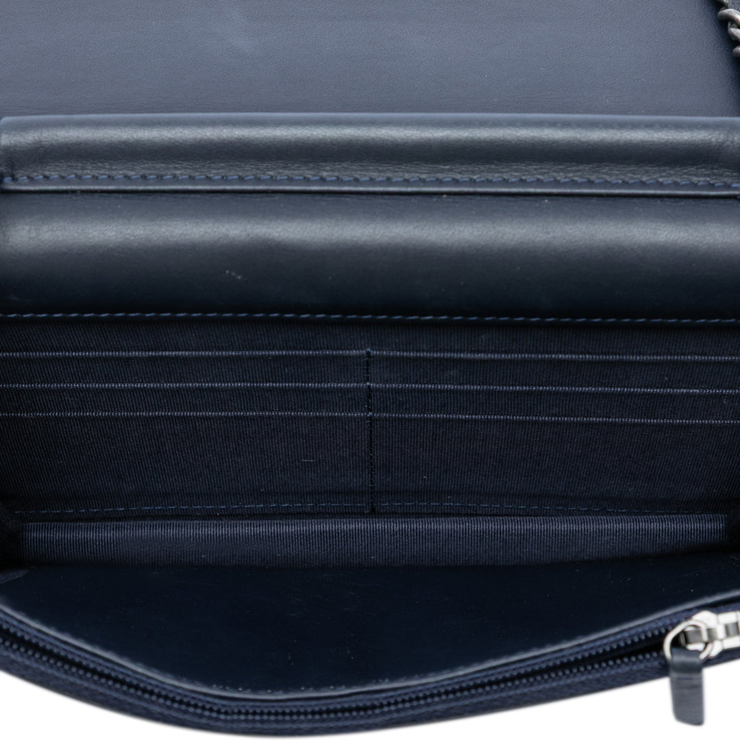Chanel Printed Jean et Cuir de veau Gabrielle Wallet on Chain