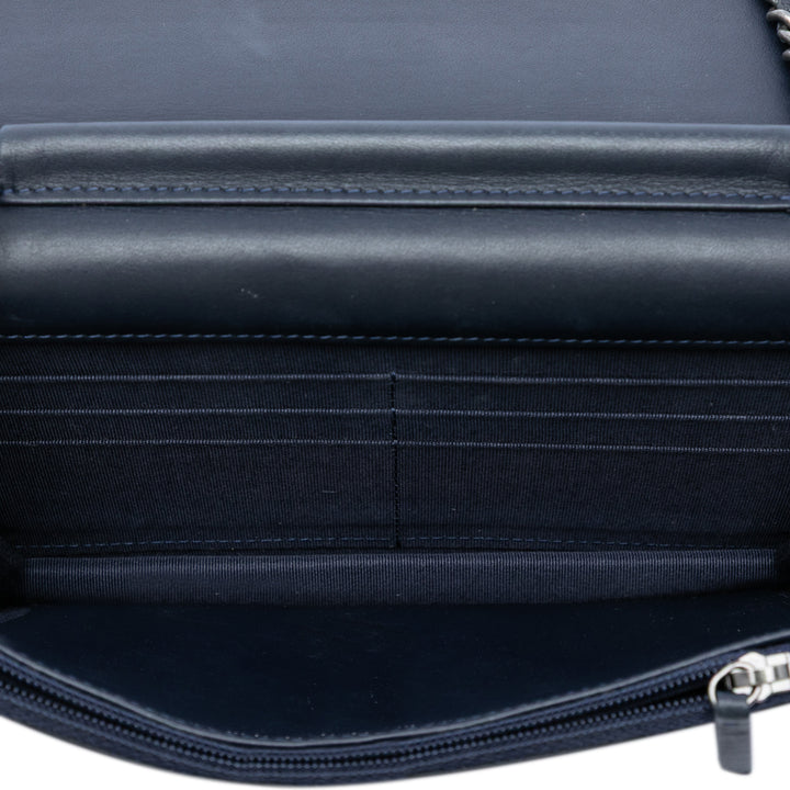 Chanel Printed Jean et Cuir de veau Gabrielle Wallet on Chain