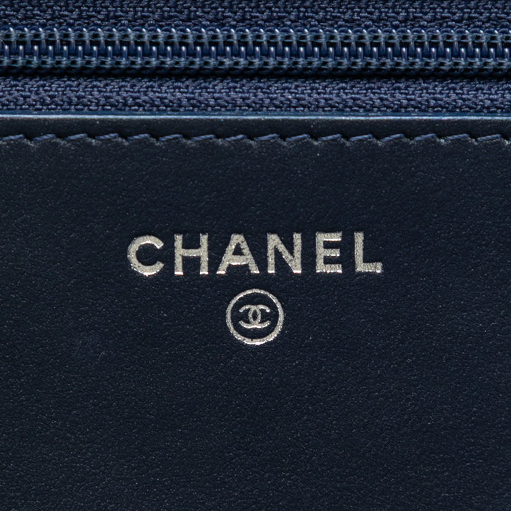 Chanel Printed Jean et Cuir de veau Gabrielle Wallet on Chain