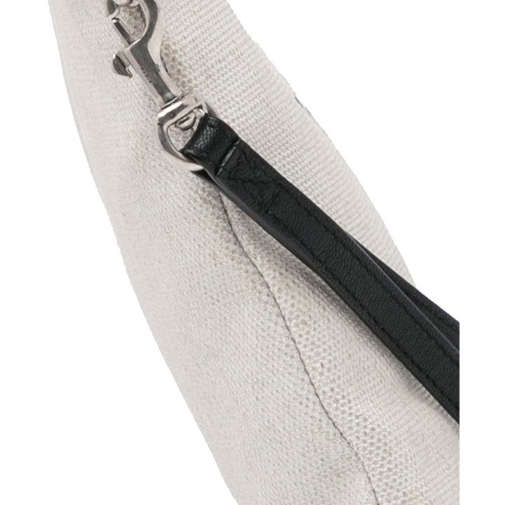 Canvas Rive Gauche Wristlet Clutch White - Gaby Paris