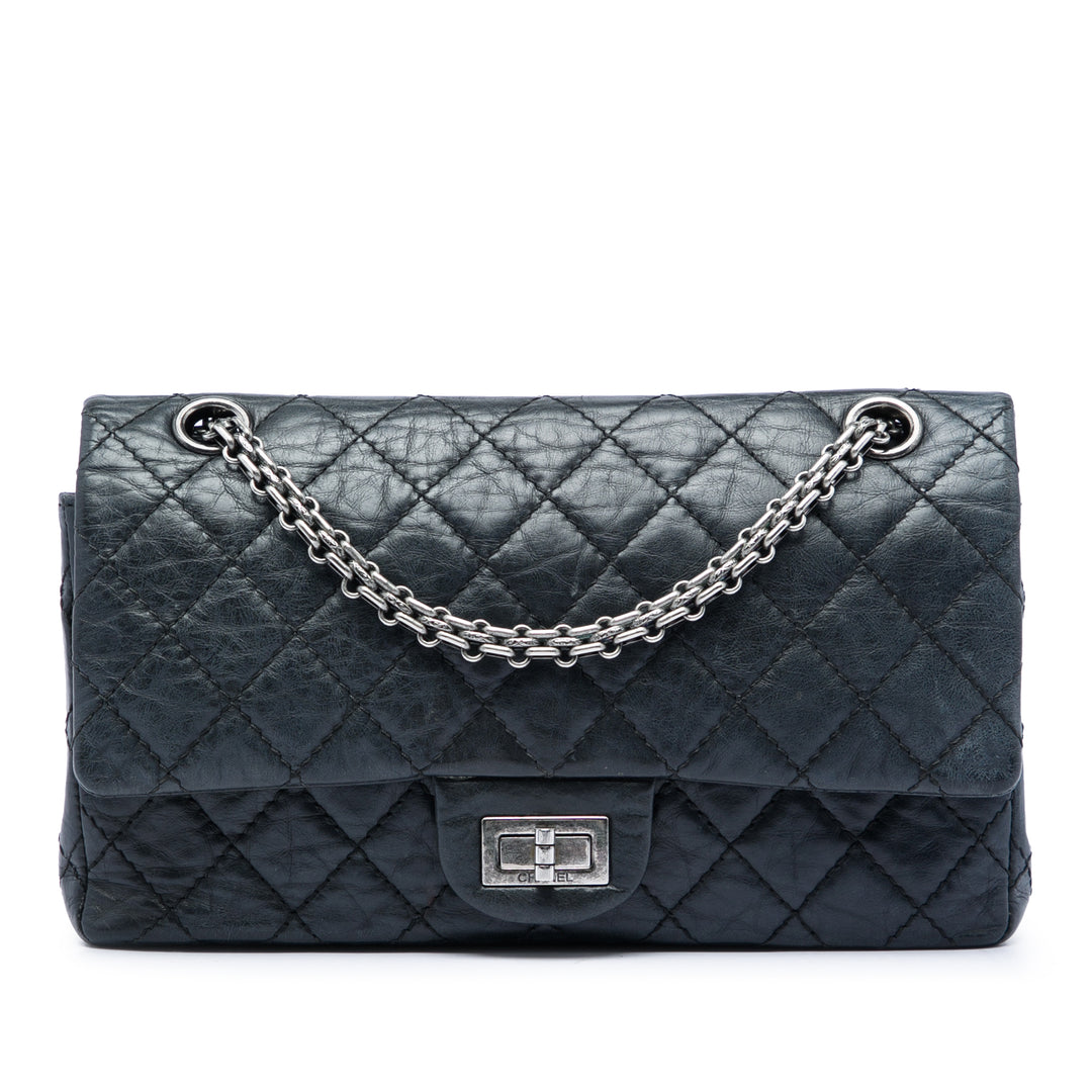 Chanel Matelassé vieilli Cuir de veau Reissue 2.55 Double rabat 225
