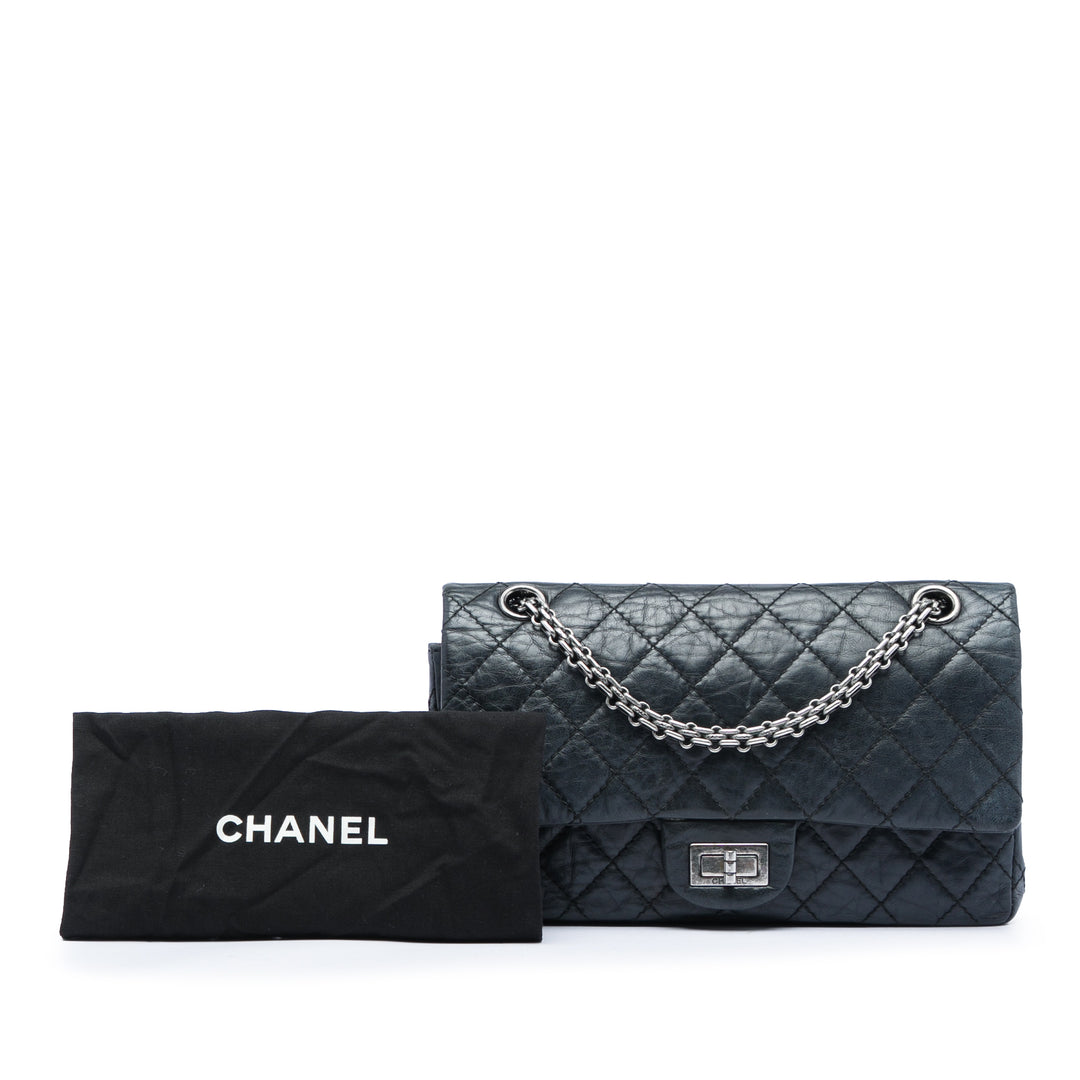 Chanel Matelassé vieilli Cuir de veau Reissue 2.55 Double rabat 225