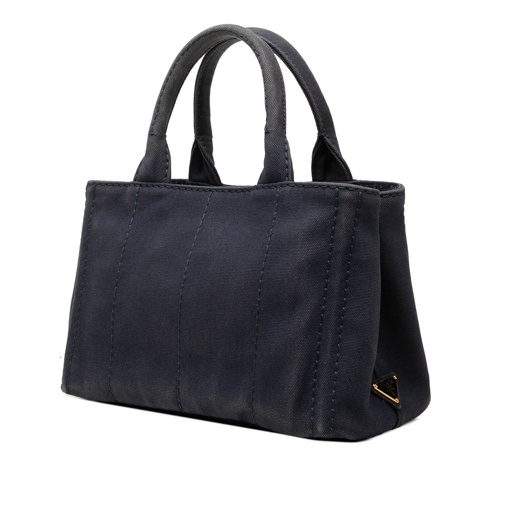 Prada Cabas Canapa Logo Petit Bleu – vue 2 – GABY PARIS