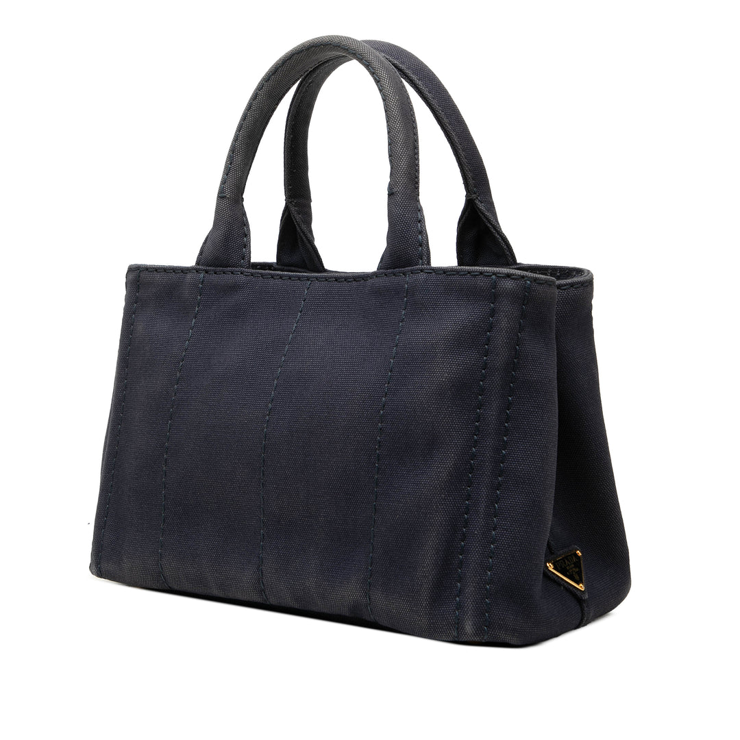 Prada Cabas Canapa Logo Petit Bleu – vue 2 – GABY PARIS