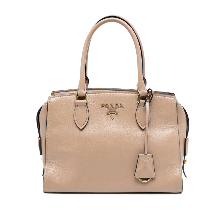 Prada Small City Veau à finitions Saffiano sac à anse supérieure