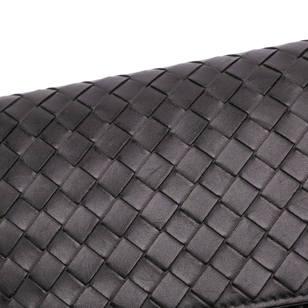 Bottega Veneta Nappa Intrecciato Long Wallet Noir