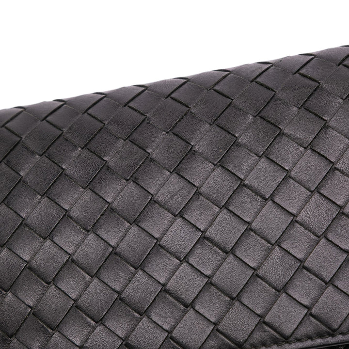 Bottega Veneta Nappa Intrecciato Long Wallet Noir