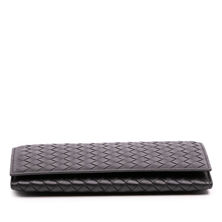 Bottega Veneta Nappa Intrecciato Long Wallet Noir