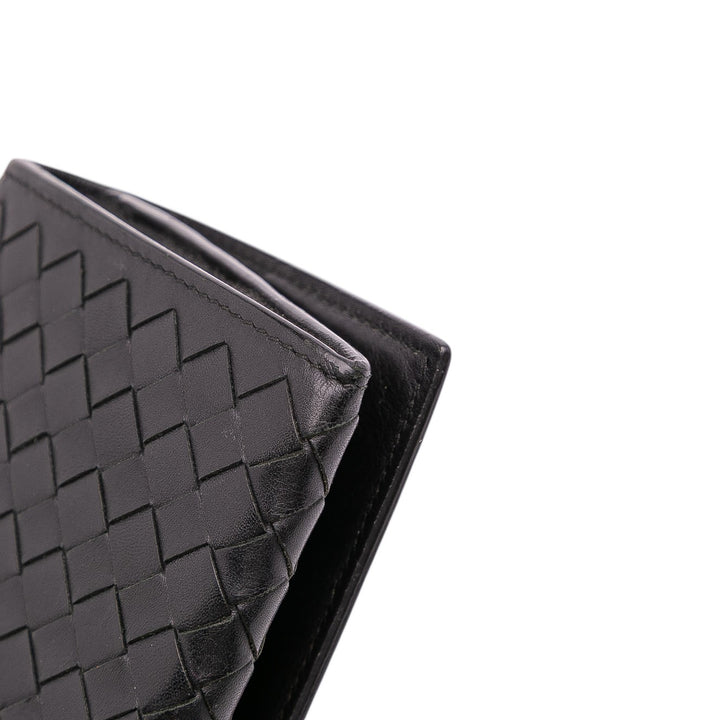 Bottega Veneta Nappa Intrecciato Long Wallet Noir