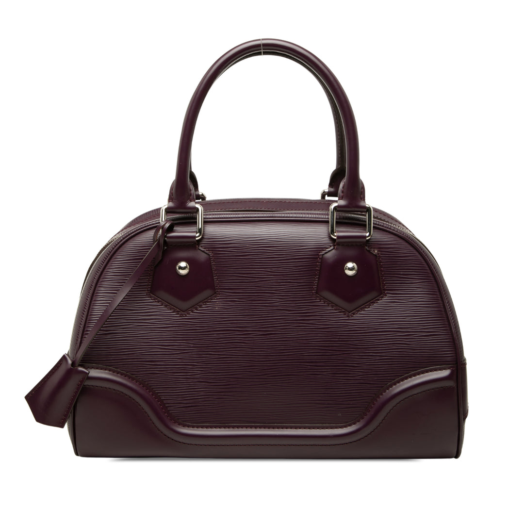 Louis Vuitton Sac à main Bowling Montaigne Épi PM Violet – vue principale – GABY PARIS
