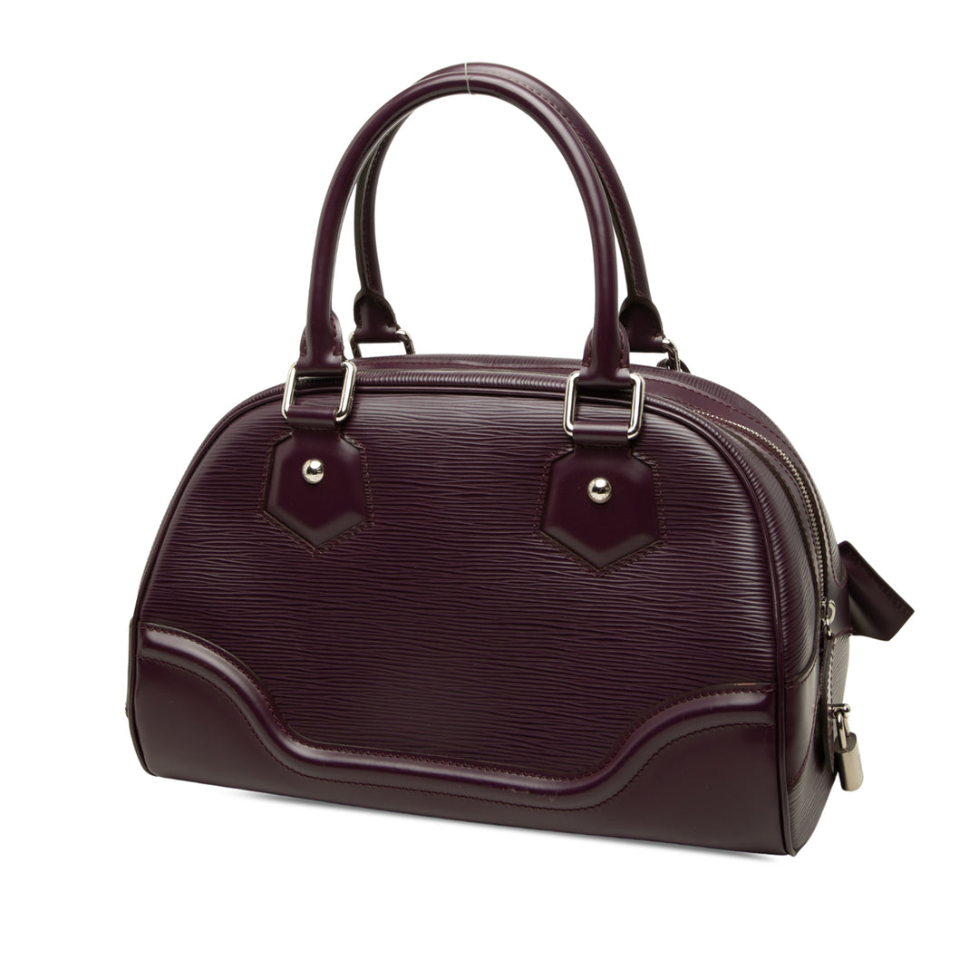 Louis Vuitton Sac à main Bowling Montaigne Épi PM Violet – vue 2 – GABY PARIS
