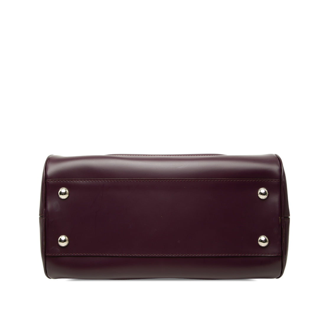 Louis Vuitton Sac à main Bowling Montaigne Épi PM Violet – vue 3 – GABY PARIS