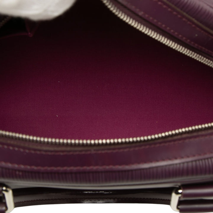 Louis Vuitton Sac à main Bowling Montaigne Épi PM Violet – vue 4 – GABY PARIS