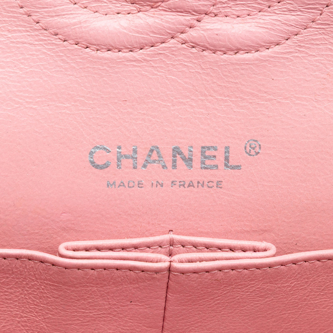 Chanel Medium Classic Tweed Camellia Double rabat