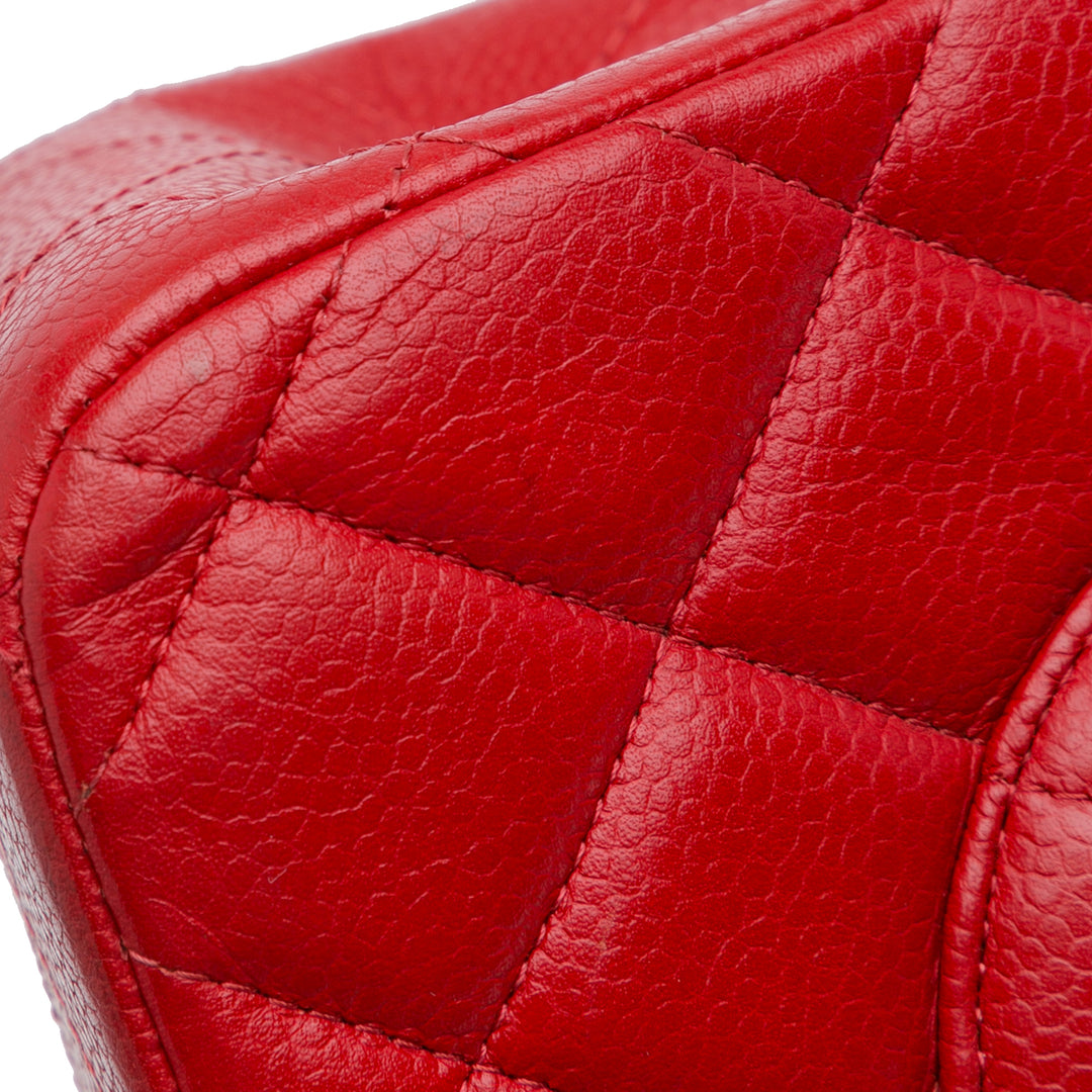 Chanel Jumbo Classic Caviar Double Flap Red - GABY PARIS