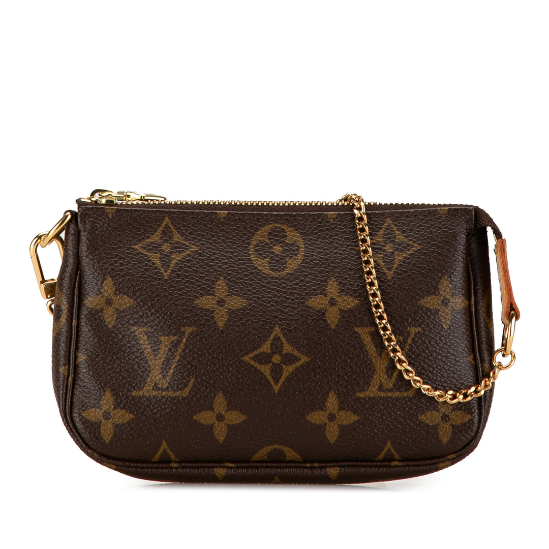 Louis Vuitton Monogram Mini Pochette Accessoires Brown - GABY PARIS