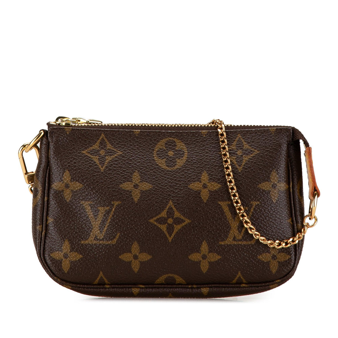 Monogram Mini Pochette Accessoires Brown - Gaby Paris