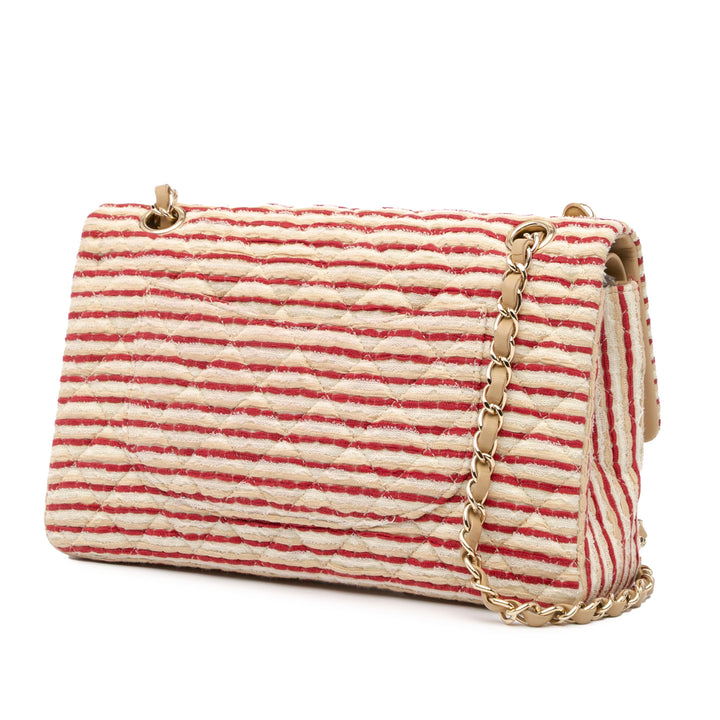 Medium Classic Jersey Coco Sailor Double Flap Red - Gaby Paris
