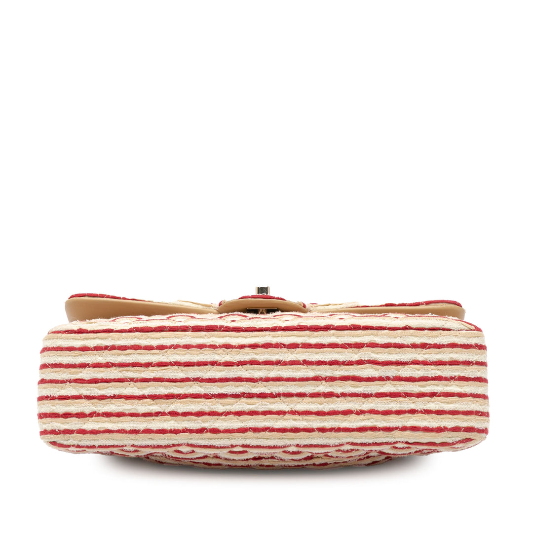 Medium Classic Jersey Coco Sailor Double Flap Red - Gaby Paris