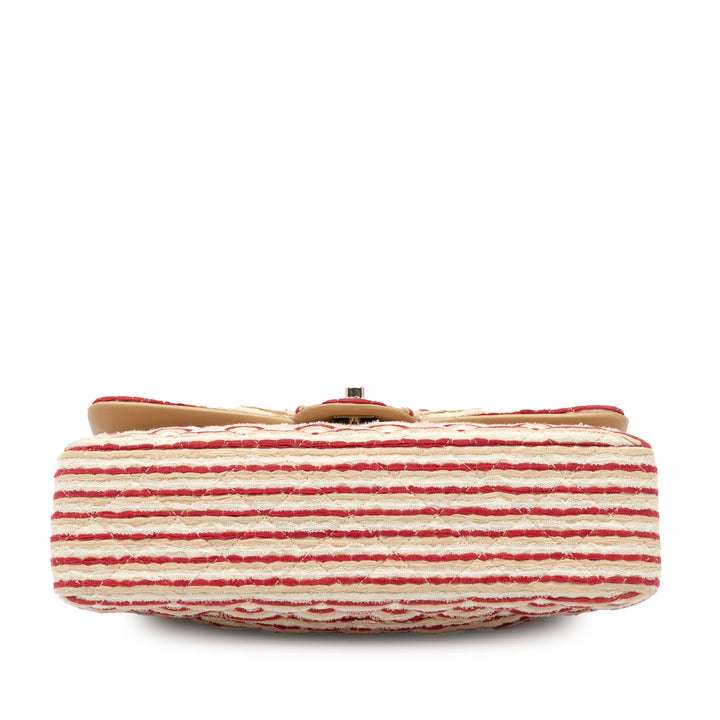Medium Classic Jersey Coco Sailor Double Flap Red - Gaby Paris