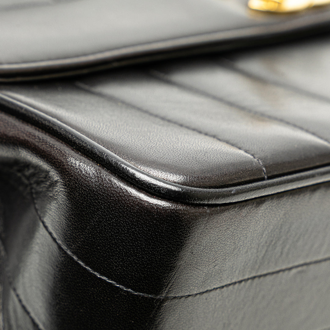 Chanel Cuir d’agneau Mademoiselle Kelly Top Handle Bag Noir – GABY PARIS Authentique