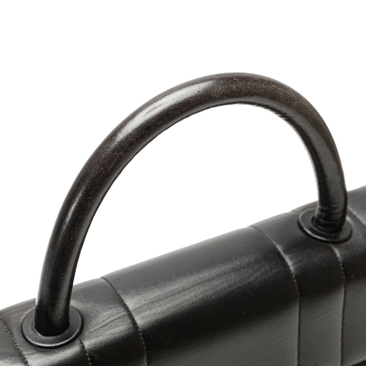Chanel Cuir d’agneau Mademoiselle Kelly Top Handle Bag Noir – GABY PARIS Authentique