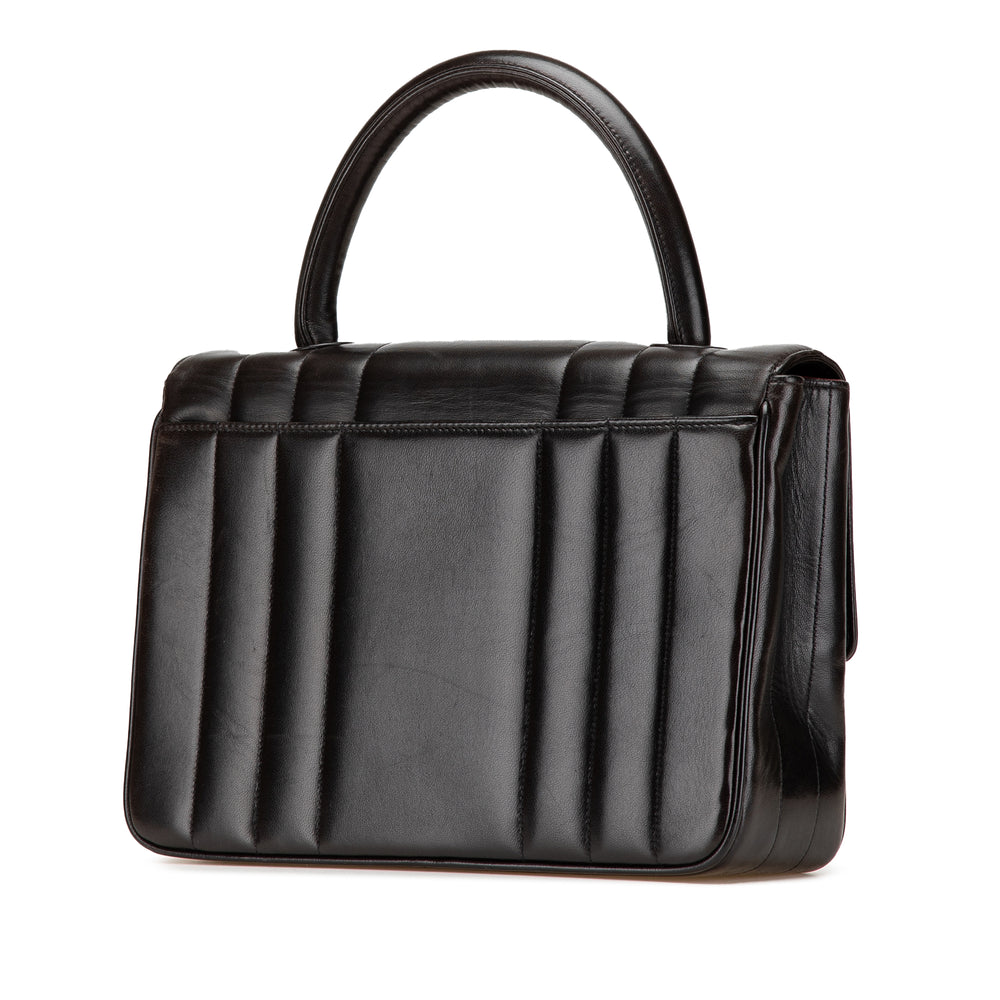 Chanel Cuir d’agneau Mademoiselle Kelly Top Handle Bag Noir – GABY PARIS Authentique