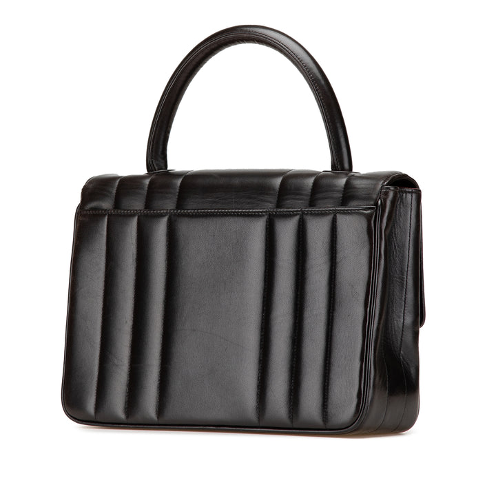 Chanel Cuir d’agneau Mademoiselle Kelly Top Handle Bag Noir – GABY PARIS Authentique